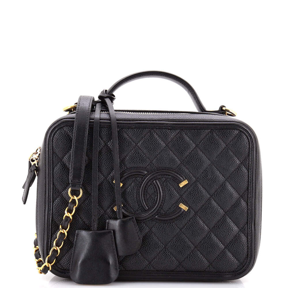 Chanel Filigree Vanity Case Quilted #237503C47B